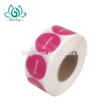 Cheap Roll Logo Printing Die Cut Personalizado Personalizado Papel Adhesivo Empaquetado Etiqueta Pegatinas